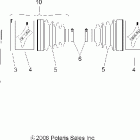 R07RH68AD/AG/AH/AK/AL/AO/AP/AW RANGER 4X4 700 EFI/LE Shaft, drive, rear
