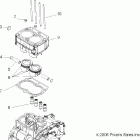 R07RH68AD/AG/AH/AK/AL/AO/AP/AW RANGER 4X4 700 EFI/LE Engine, piston and cylinder