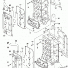 DF200T,Z 225,T,Z 250,T,Z,ST Cylinder head (df250z e03)