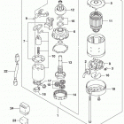 DF200T,Z 225,T,Z 250,T,Z,ST ПУСКОВОЙ ЭЛЕКТРОДВИГАТЕЛЬ