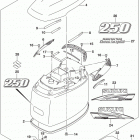 DF200T,Z 225,T,Z 250,T,Z,ST Engine cover (for 0ep) (df250z e03)