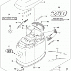 DF200T,Z 225,T,Z 250,T,Z,ST Engine cover (for ykv) (df250st e03)
