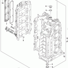 DF 115ATLSS Cylinder Block (DF115AZ E03:From VIN.510004)