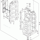 DF 115ATLW Cylinder Block (DF115AT E03:From VIN.510121)