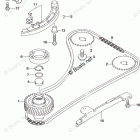 DF 140ATLW ЦЕПЬ ГРМ