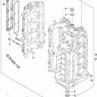DF 140ATXZ Cylinder Block (DF140AT E03:From VIN.510250)