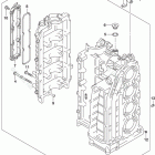 DF 140ATXZ Cylinder Block (DF140AT E03:Up To VIN.510249)