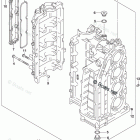 DF 140ATXZW Cylinder Block (DF140AZ E03:From VIN.510026)