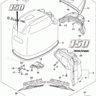 DF 150TXZ Engine Cover (For 0EP) (DF150T E03)