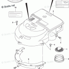 DF 175ZGL Silencer / Ring Gear Cover (DF175Z E03)