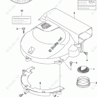 DF 175ZX Silencer / Ring Gear Cover (DF175TG E03)