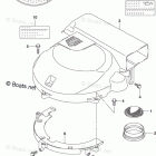 DF 175ZX Silencer / Ring Gear Cover (DF175ZG E03)