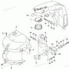 DF 200APLW SILENCER / RING GEAR COVER