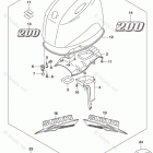 DF 200APLW Engine Cover (For Y5S)