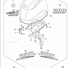 DF 200ATL Engine Cover (For Y5S) (DF200AT E03)