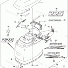 DF 225ZXX Engine Cover (For 0EP) (DF225T E03)