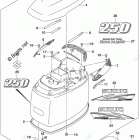 DF 250TXX Engine Cover (For 0EP) (DF250T E03)
