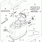 DF 250TXX Engine Cover (For YKV) (DF250ST E03)