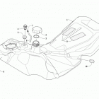 M 8000 MOUNTAIN CAT 153 BLACK EARLY BUILD Топливный бак