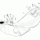 M 8000 MOUNTAIN CAT ES 153 BLACK Топливный бак