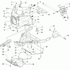 M 8000 SNO PRO ES 153 (2.6) ORANGE Front frame assembly