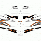 M 8000 SNO PRO ES 162 ORANGE Наклейки