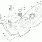 ZR 7000 LTD 137 GREEN Топливный бак