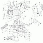ZR 7000 SNO PRO 129 GREEN Front frame assembly