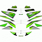 ZR 8000 SNO PRO ES 129 GREEN Наклейки
