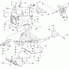 ZR 8000 SNO PRO ES 129 GREEN EARLY RELEASE Front frame assembly