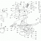 ZR 9000 SNO PRO 129 GREEN Front frame assembly