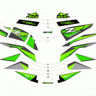 ZR 9000 SNO PRO 137 GREEN Наклейки