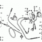 TRX250TM Handle levers - switches  - cables