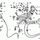 TRX400EX Handle lever@switch@cable (2)