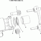 R06RB50AA RANGER 500 2X4/4X4 Brake caliper, rear