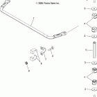 R06RD50AC RANGER 500 4X4 EFI Stabilizer bar, rear