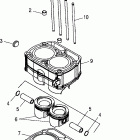 R06RD68AA RANGER XP 4x4 700 Piston and cylinder