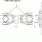 R06RD68AA RANGER XP 4x4 700 Prop shaft, rear