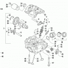 ALTERRA TBX 700 EPS BLACK Cylinder head and camshaft  /  valve  assembly
