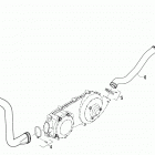 ATV ALTERRA 300 GREEN Case  /  belt cooling assembly