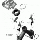 Outlander 6X6 - 650 EFI - T3 02- air intake manifold and throttle body version 2