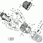 Outlander 1000R EFI - International - European Communities Головка цилиндров передняя часть