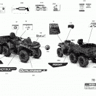 Outlander 6X6 - 1000 EFI - T3 09- decals outlander 6x6 - 1000 efi - pro nordic - europ...
