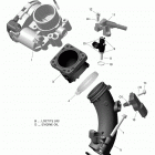 Outlander MAX 450 EFI - T3 02- air intake manifold and throttle body  t3