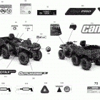 Outlander MAX 6X6 - 450 EFI - T3 09- decals outlander max - 6x6 - pro nordic