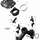 Outlander MAX 1000R EFI - International - European Communities Коллектор воздухозаборника и корпус дросселя