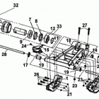 4- DS 250 08- rear swing arm north america