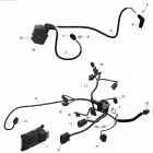 Outlander 6X6 - 1000 EFI 10- engine harness and electronic module - 6x6