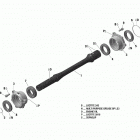Outlander 6X6 T3 1000 EFI 08- drive shaft new t3