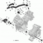 Outlander 6X6 T3 1000 EFI 01- engine cooling new t3